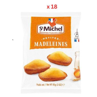 St Michel Mini Madeleines Traditional French Sponge Cakes 18X85G