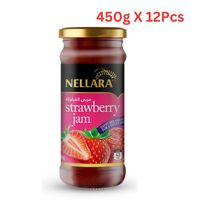 Nellara Strawberry Jam 450Gm Bottle (Pack of 12)