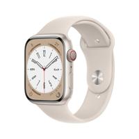 Apple Watch Series 8 GPS + Cellular 45mm Starlight Aluminum Case with Starlight Sport Band