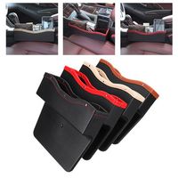 PU Leather Car Seat Gap Slit Storage Bag