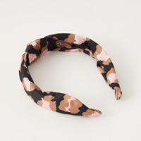Floral Print Hairband with Knot Detail