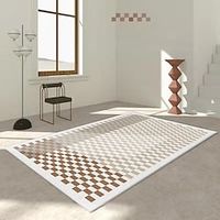 Nordic Simplicity Area Rug ,Persian Distressed Entry Throw Rug Indoor Accent Rug Non-Slip Washable Carpet for Entrance Living Room Bedroom Dining Table miniinthebox - thumbnail
