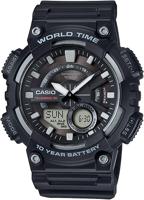 Casio Mens Quartz Watch, Analog-Digital Display and Resin Strap AEQ-110W-1A