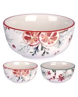 Homesmiths Christmas Bowl 520ML Porcelain Assorted 1 Piece - thumbnail