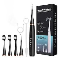 Electric Ultrasonic Cleaner Teeth Plaque Calculus Tartar Remover Electric Toothbrush With 3 Replacement Heads miniinthebox - thumbnail
