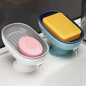 Soap Holder Self Draining for Sink Soap Holder Suction Cup Bar Soap Holder for Kitchen Bathtub Lightinthebox