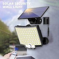 Solar Security Light Outdoor 106LED with Motion Sensor Remote Control IP65 Waterproof 120 Lighting Angle Solar Security Wall Sconce Shustar Lightinthebox - thumbnail