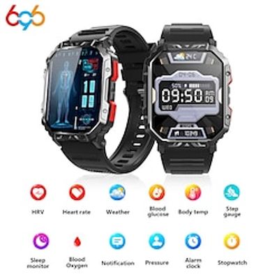 696 F407 Smart Watch 2.1 inch Smart Band Fitness Bracelet Bluetooth Pedometer Call Reminder Sleep Tracker Compatible with Android iOS Women Men Hands-Free Calls Custom Watch Face Always on Display IP Lightinthebox