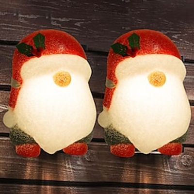 2 Packs Christmas Gnome Porch Light Covers, Outdoor Christmas Decorations, Plastic Waterproof Lampshades, Christmas Gnome Decorations for Garage, Porch, Front Door Lightinthebox
