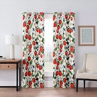 Blackout Curtain Strawberry Flowers Curtain Drapes For Living Room Bedroom Kitchen Window Treatments Thermal Insulated Room Darkening Lightinthebox