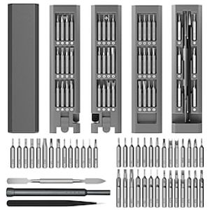 Precision Screwdriver Set, 45 In 1 Mini Screwdriver, Screwdriver Bit Sets, Multifunction Precision Screwdriver Kit, Repair Tool Kit For Electronics, Computer, Eyeglass, Phone, Watch miniinthebox