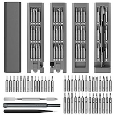 Precision Screwdriver Set, 45 In 1 Mini Screwdriver, Screwdriver Bit Sets, Multifunction Precision Screwdriver Kit, Repair Tool Kit For Electronics, Computer, Eyeglass, Phone, Watch Lightinthebox