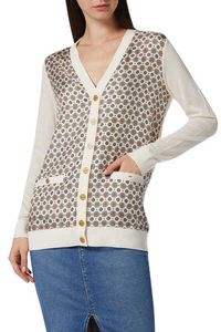 Silk-Front Boyfriend Cardigan Silk-Front Boyfriend Cardigan