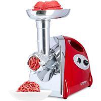 Krypton 2000W Meat Grinder Electric Meat Mincer With Reverse Function, Red & Silver - KNMG6249