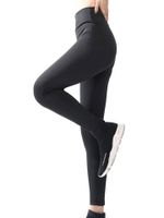 Black Elastic Waist Running Sport Yoga Stretch Pants