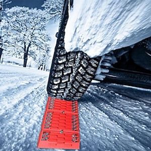 Starfire 2pcs Car Escape Plate Track Mud Snow Sand Trap Car Traction Self-Rescuer Off-Road Vehicle Anti-Sand Mat Self-Driving Travel Equipment miniinthebox