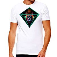 Men's Unisex Tee T shirt Hot Stamping Graphic Prints Orangutan Plus Size Print Short Sleeve Casual Tops Cotton Basic Designer Big and Tall White Lightinthebox - thumbnail
