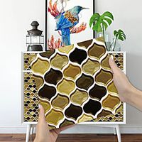Imitation Epoxy Tile Sticker Chocolate Color Lantern Wall Sticker House Renovation Diy Self-adhesive Pvc Wallpaper Painting Kitchen Waterproof And Oilproof Wall Sticker miniinthebox - thumbnail