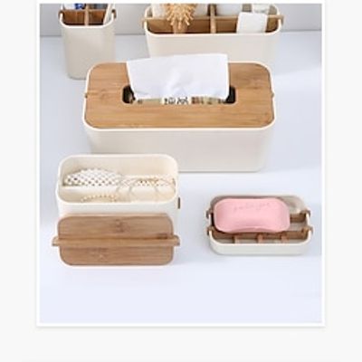 Bamboo Fiber Soap Box Drain Design Is Detachable And Easy To Clean Lightinthebox