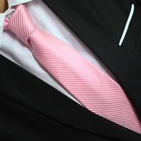 1Pc Pink Man Necktie Width 8cm Bridegroom Groomsman Tie Business Manager Tie Lightinthebox