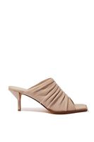 Georgia Ruched Mules - thumbnail