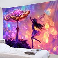 Fairy Mushroom Hanging Tapestry Wall Art Large Tapestry Mural Decor Photograph Backdrop Blanket Curtain Home Bedroom Living Room Decoration Lightinthebox