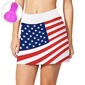 21Grams Women's Cycling Skirt Summer Spandex Bike Skirt Quick Dry Moisture Wicking Sports USA White Mountain Bike MTB Road Bike Cycling Clothing Apparel Bike Wear  Stretchy  Athleisure Lightinthebox