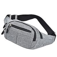 Fashion Men Women Waist Bag Casual Fanny Pack Purse Large Phone Belt Bag Pouch Canvas Outdoor Travel Phone Bag Banana Hip Bags Lightinthebox - thumbnail
