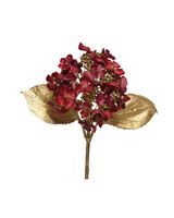 Homesmiths Christmas Hydrangea Stem Oxblood