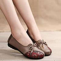 Women's Sneakers Comfort Shoes Flat Heel Round Toe Chinoiserie Canvas Floral Black Red Khaki Lightinthebox - thumbnail