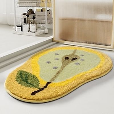 Tufted Fruit Shape Irregular Area Rug Bohemian Kitchen Washable Modern Geometric Soft Rug Indoor Non Slip Carpet Bathroom Bedroom Lightinthebox