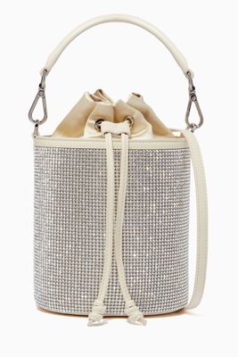 Micro Carina Bucket Bag in Nappa Leather