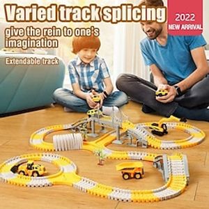 DIY Electric Track Toy Car Engineering Car Children'S Educational Toys Track Car Small Train Lightinthebox