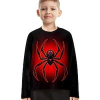 Boys 3D Spider sweater pullover Long Sleeve 3D Print Fall Winter Fashion Streetwear Cool Polyester Kids 3-12 Years Crew Neck Outdoor Casual Daily Regular Fit Lightinthebox - thumbnail