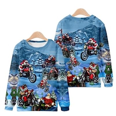 Christmas Cosplay Ugly Christmas Sweater  Sweatshirt Hoodie Anime Graphic Hoodie For Men's Women's Unisex Adults' 3D Print 100% Polyester Party Festival Lightinthebox