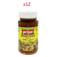Priya Ginger Pickle In Oil 300g Pack of 12