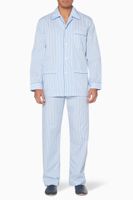 Blue & White Striped James Pyjama Set Blue & White Striped James Pyjama Set