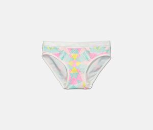 Big Girls Seamless Hipster Underwear  Pink/Turquoise