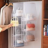 Handbag hanging organizer Hanging bag for Storage handbag Wardrobe hanging organizers Handbag organizer for closet Lightinthebox - thumbnail