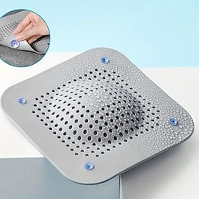 Hair Drain Catcher Upgrade Hair Sink Filter Silicone Anti-blocking Bathtub Stopper Bathroom Floor Drain Shower Sink Household Strainer Tool miniinthebox