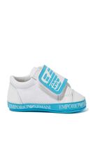 Logo Print Leather Sneakers - thumbnail