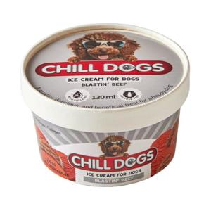 Chill Dogs Blastin' Beef Cup 130ML Ice Cream For Dogs