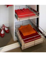 Tansel Wardrobe Pull Out Drawers with Slides L 596 x 100 x W 485 mm