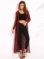 Sexy Loose Long Sleeves Lace Cardigans For Women