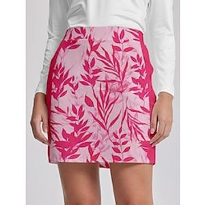 Women's Golf Skirts Pink Skirt Bottoms Leaf Fall Winter Ladies Golf Attire Clothes Outfits Wear Apparel Lightinthebox