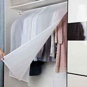 Hanging Garment Dust Cover Translucent Coat Suits Protector Clothes Storage Bag Organizer dust-proof Covers Waterproof miniinthebox