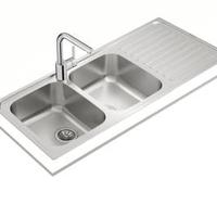 TEKA Classic 2B 1D Inset stainless steel sink 2 Bowls
