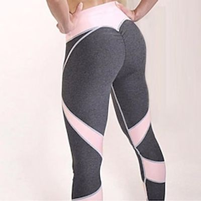 Women's Yoga Pants Patchwork Cropped Leggings Bottoms Tummy Control Butt Lift Quick Dry Color Block White Black Rosy Pink Yoga Fitness Gym Workout Sports Activewear Stretchy Skinny Athletic Lightinthebox Women's Yoga Pants Patchwork Cropped Leggings Bottoms Tummy Control Butt Lift Quick Dry Color Block White Black Rosy Pink Yoga Fitness Gym Workout Sports Activewear Stretchy Skinny Athletic Lightinthebox