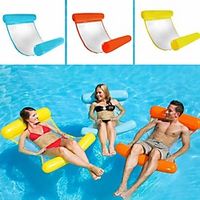 Inflatable Water Floating Bed, 4-in-1 Multi-Purpose Adult Pool Hammock Float Lounge Bed, Portable Swimming Chair, Floating Row for Beach Pool and Water Sports miniinthebox - thumbnail