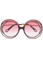 Chloé Eyewear Carlina oversized round sunglasses - Brown